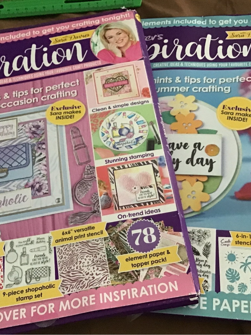 Crafters Inspiration Kit/Magazine Issues 4&5, New w/ Supplies and Ideas